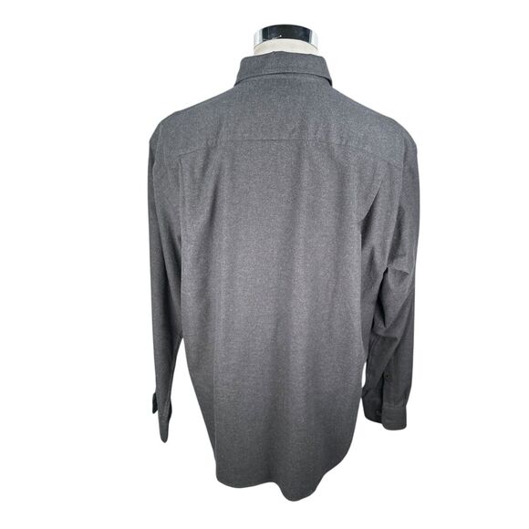 Orvis Chamois Cloth Flannel Shirt Men’s Large Dark Gray Long Sleeve Button-Down - Picture 5 of 9